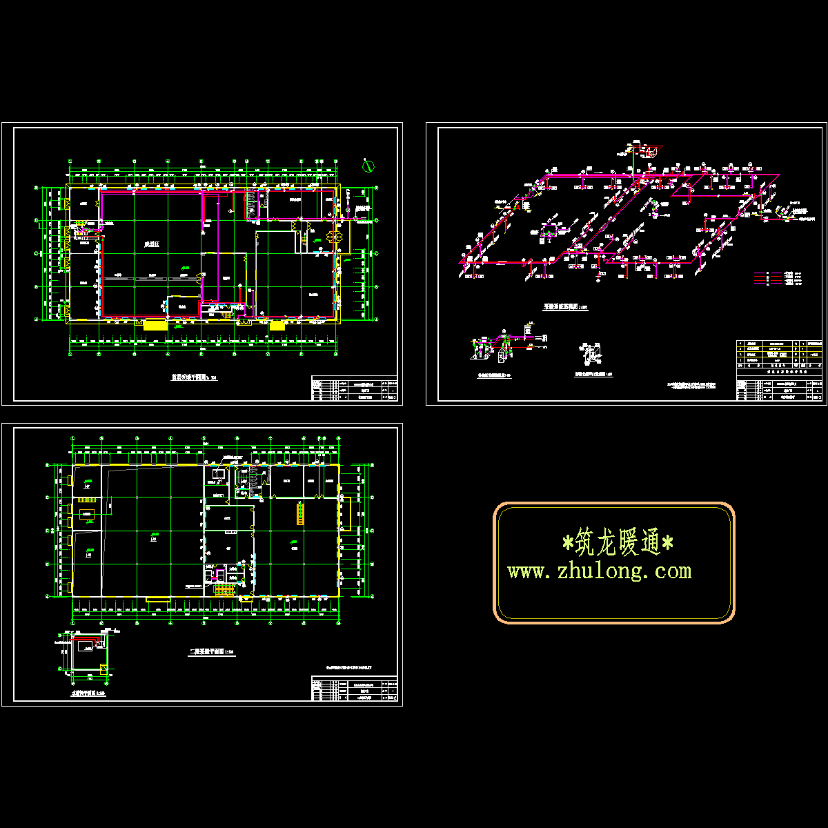 模具厂房采暖CAD施工图纸.dwg - 1