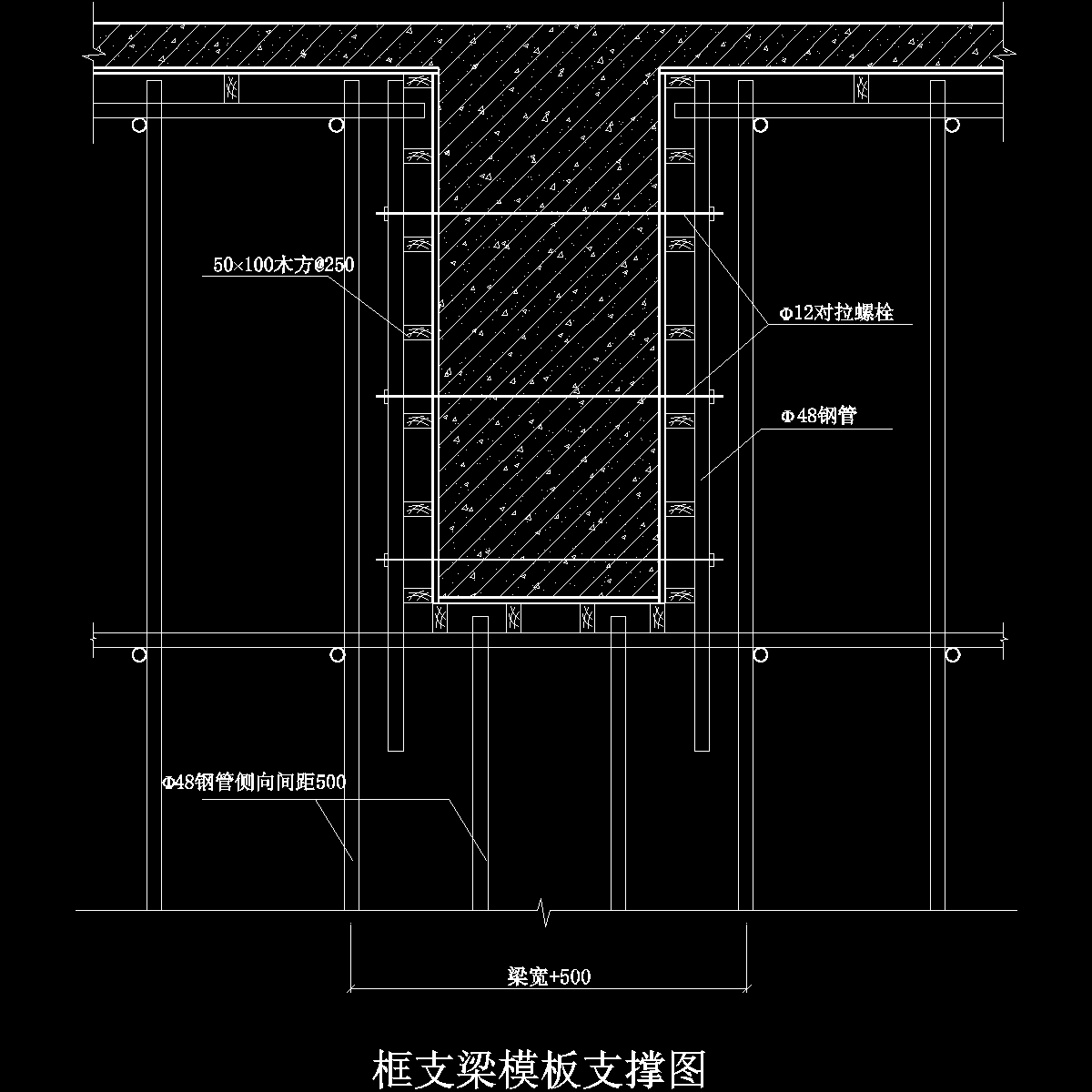 框支梁模板支撑图.dwg