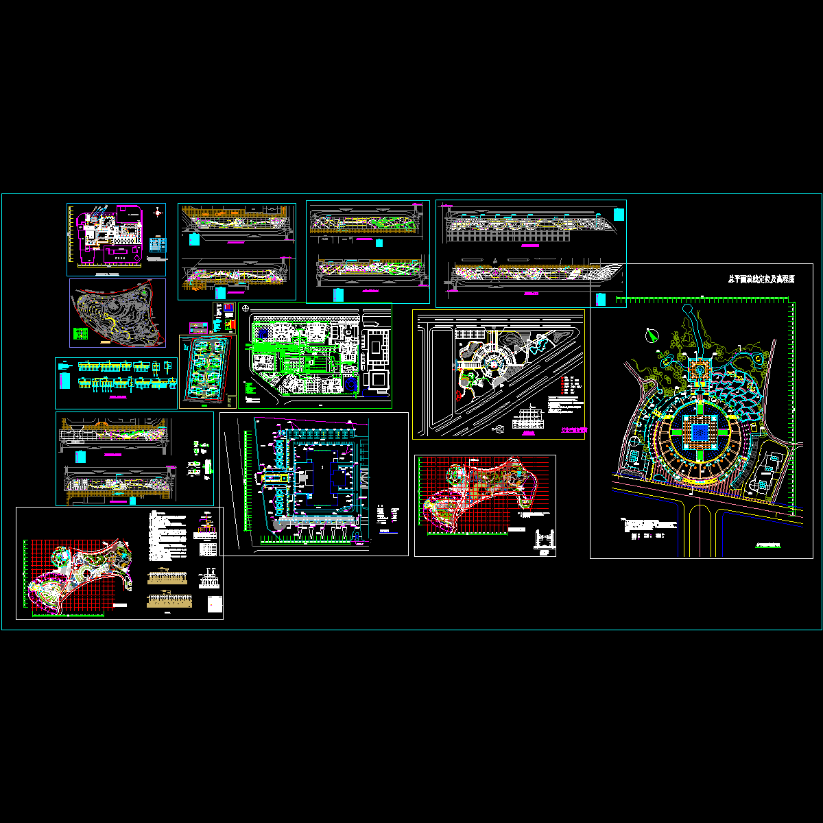 小区景观CAD施工图纸.dwg - 1