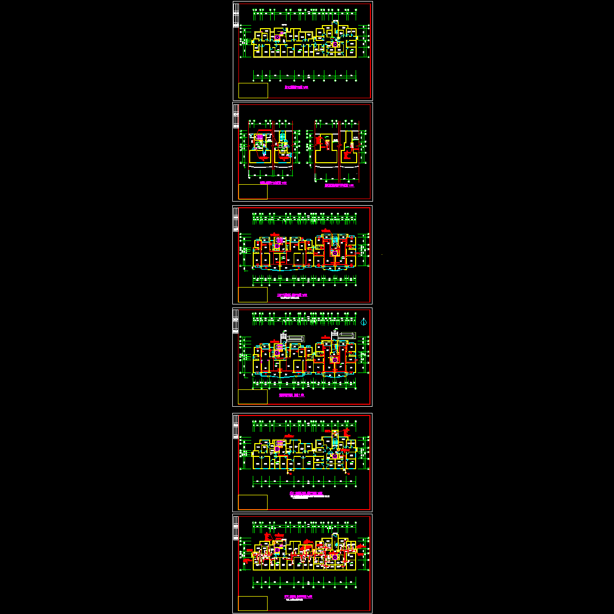 17层住宅楼采暖通风平面图纸（6张）.dwg - 1