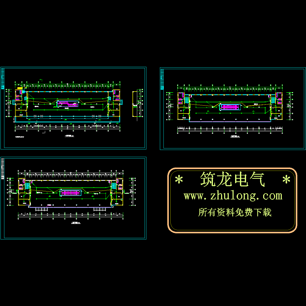 1500平商场消防报警电气设计图纸.dwg - 1