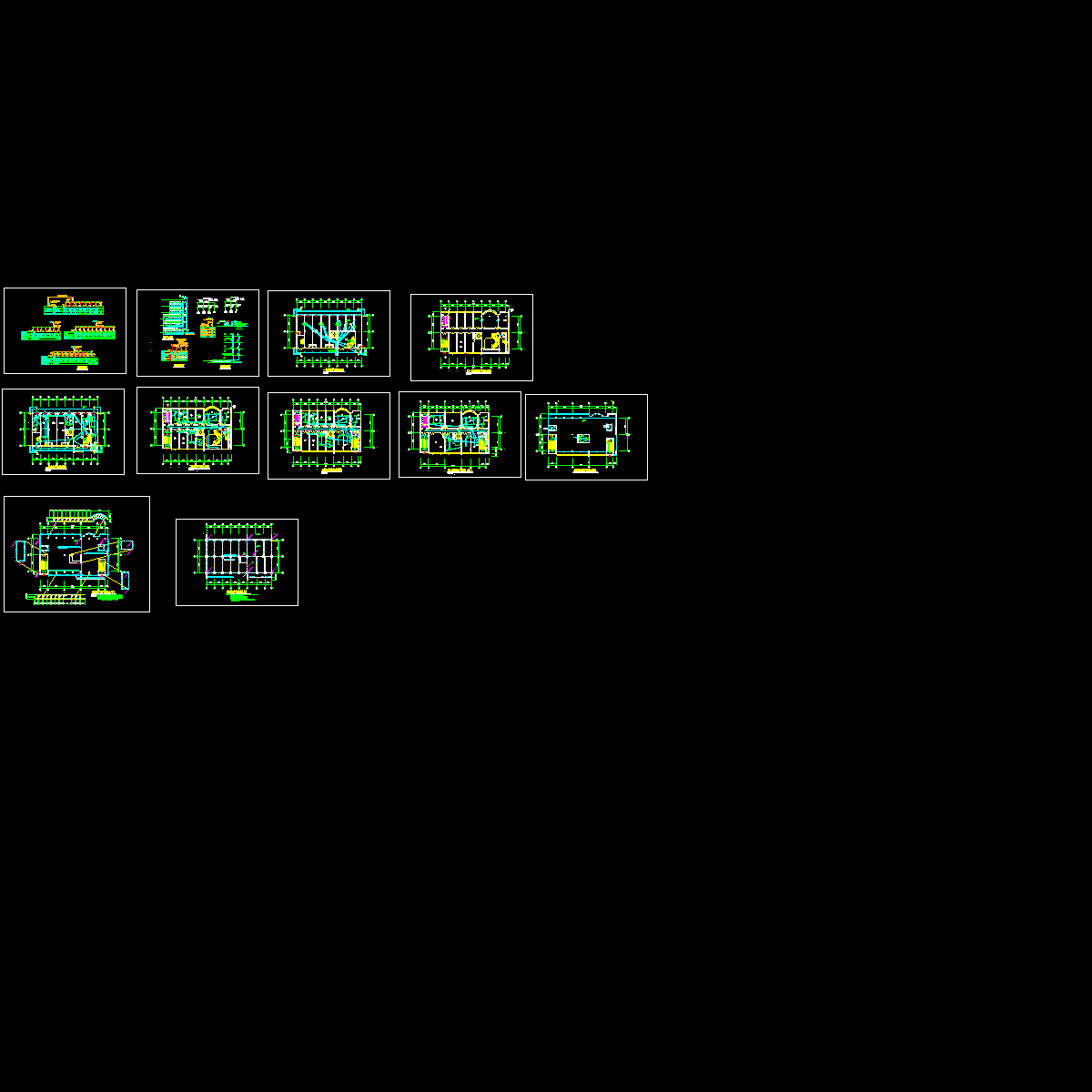 5层厂房强弱电设计CAD施工图纸.dwg - 1