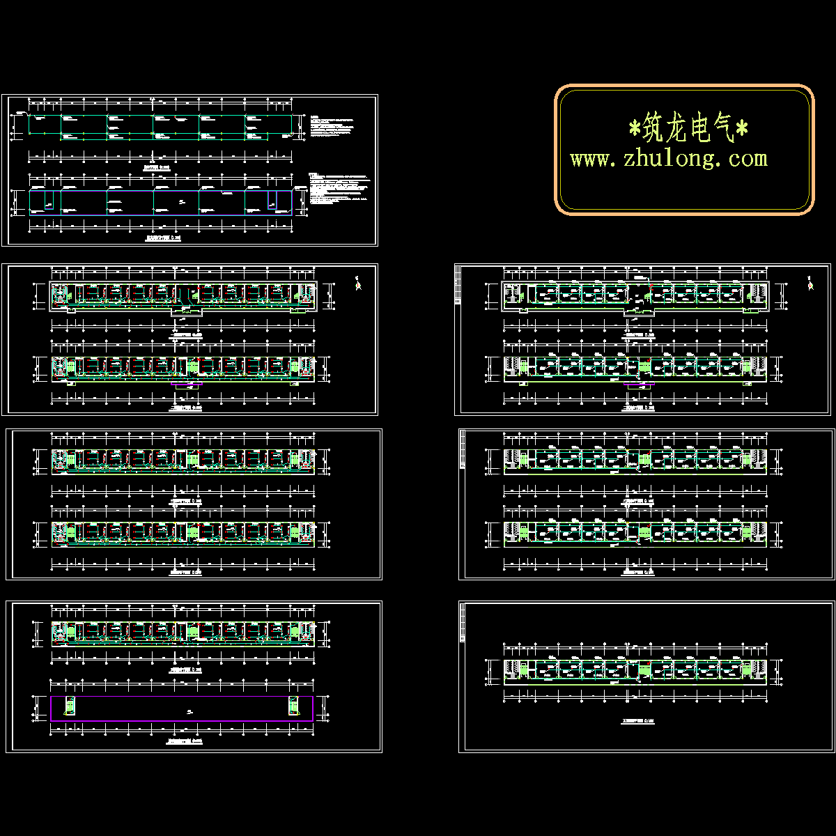 5层教学楼强电设计CAD施工图纸.dwg - 1