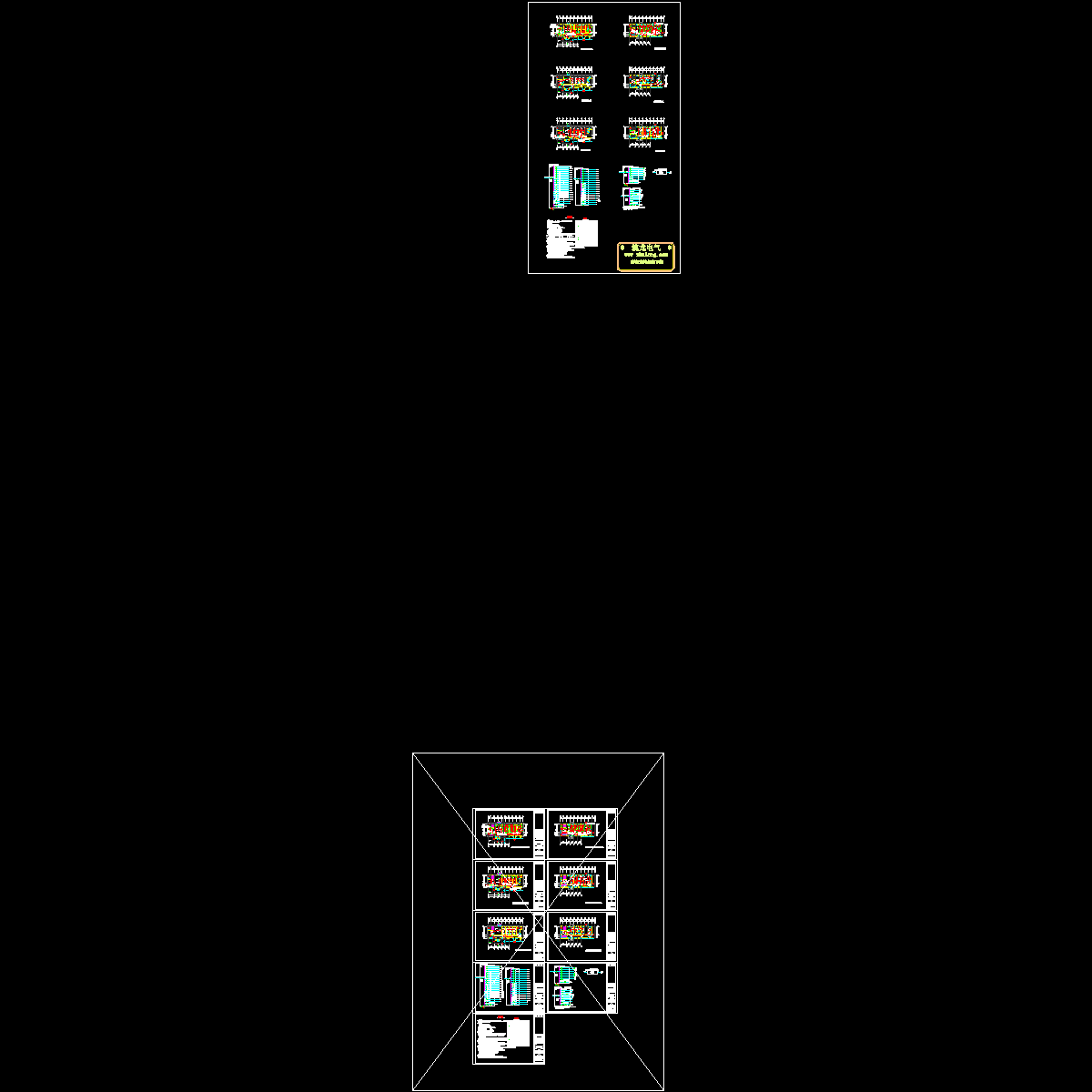 两层医院电气改造CAD施工图纸.dwg - 1