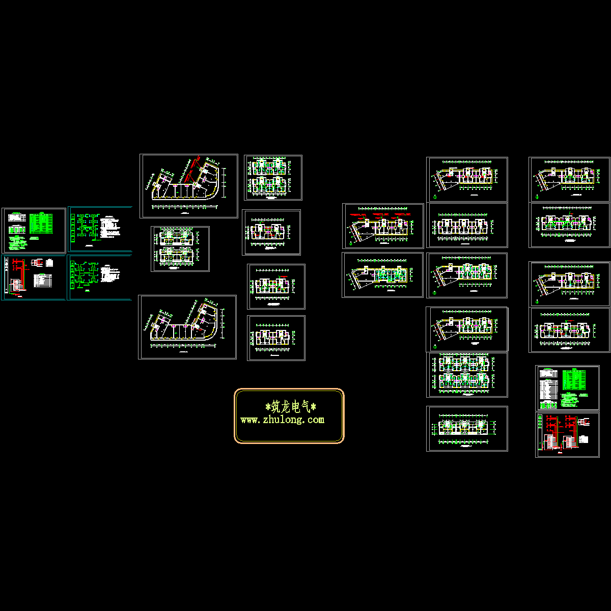 5层住宅楼小区电气设计CAD施工图纸.dwg - 1