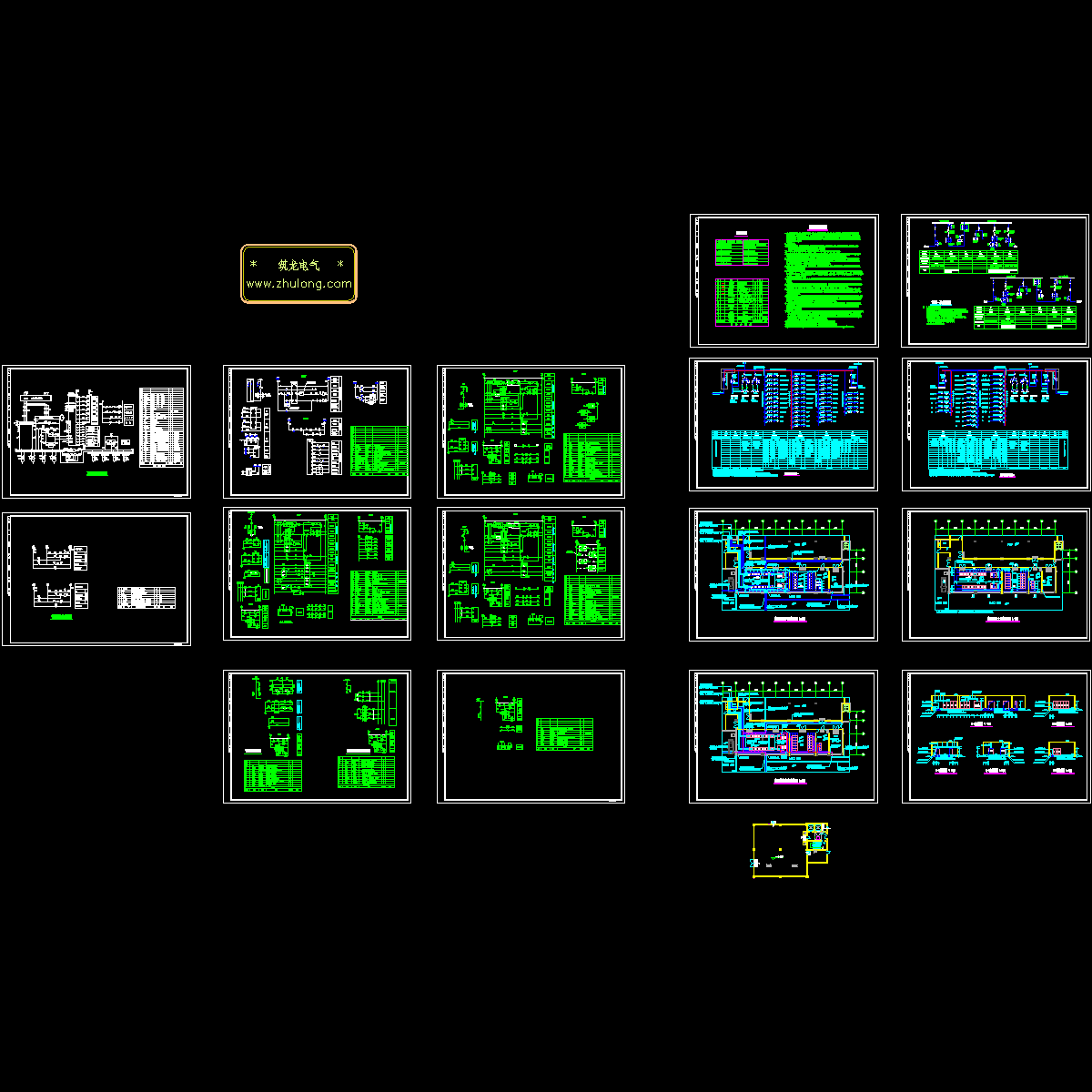 变配电室全套电气设计CAD施工图纸.dwg - 1