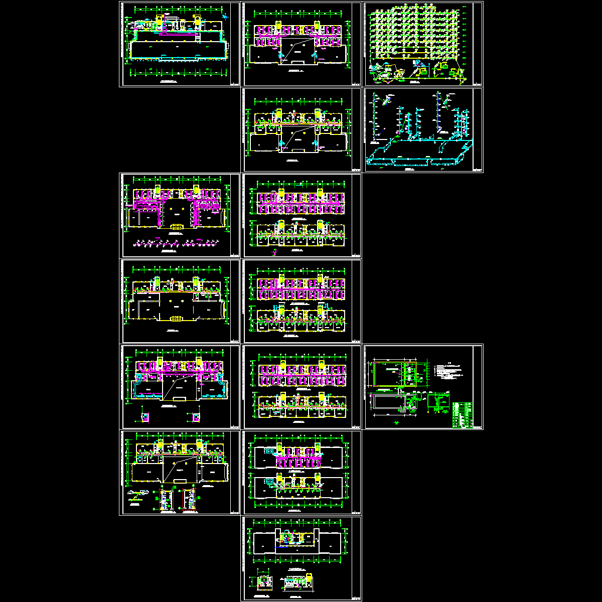 12层办公楼空调施工图纸，共15张.dwg - 1