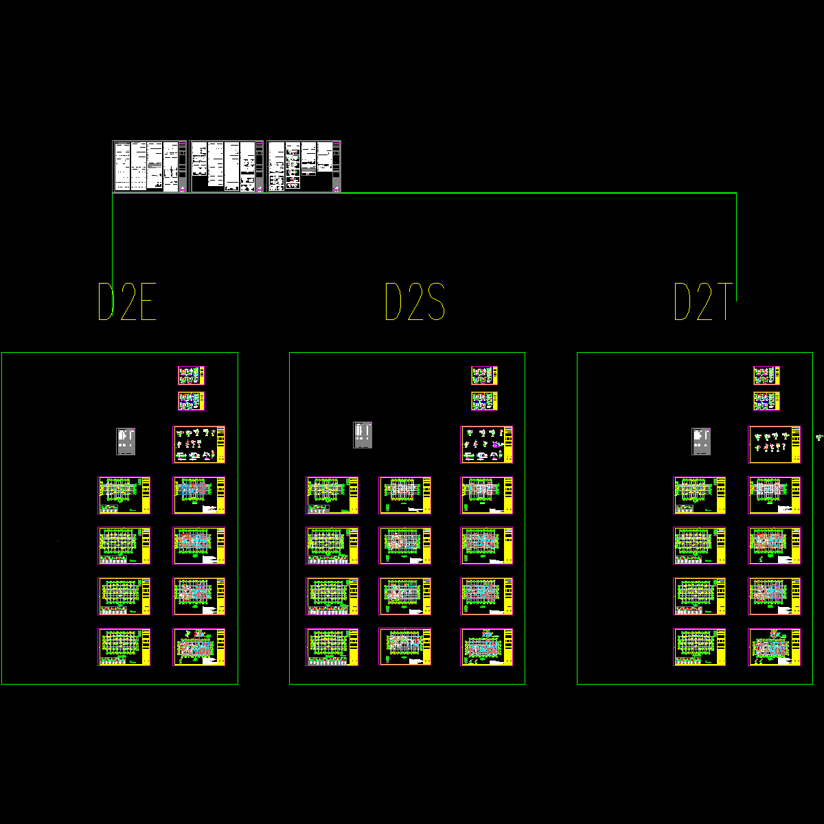 框架结构商品住宅结构设计CAD施工图纸.dwg - 1