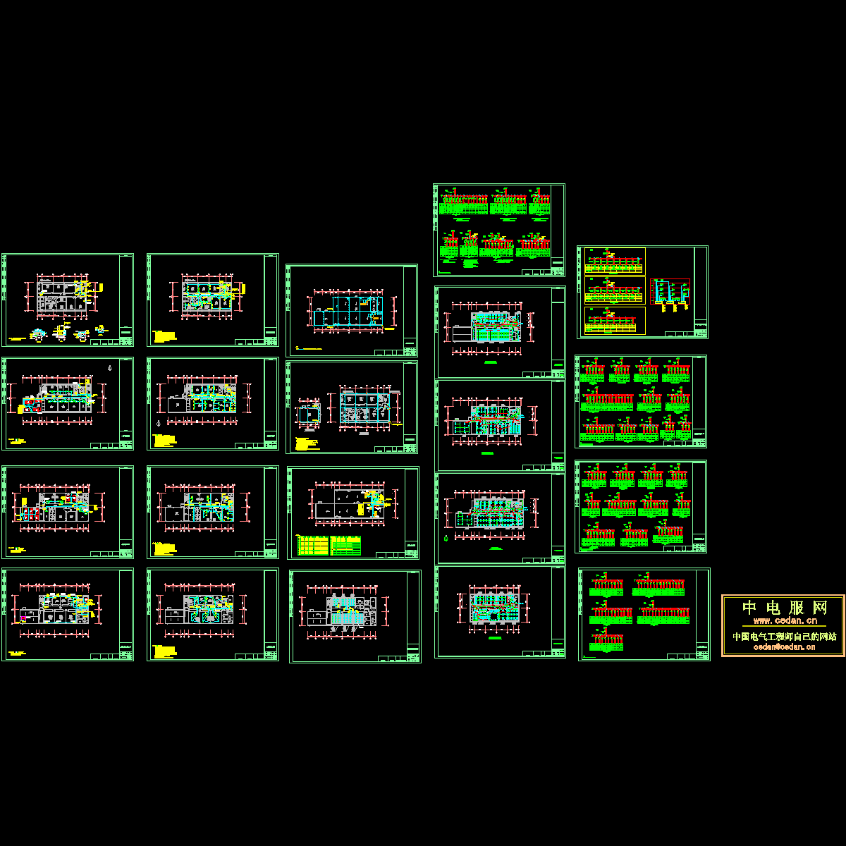 100级超净实验楼强电全套图纸.dwg - 1