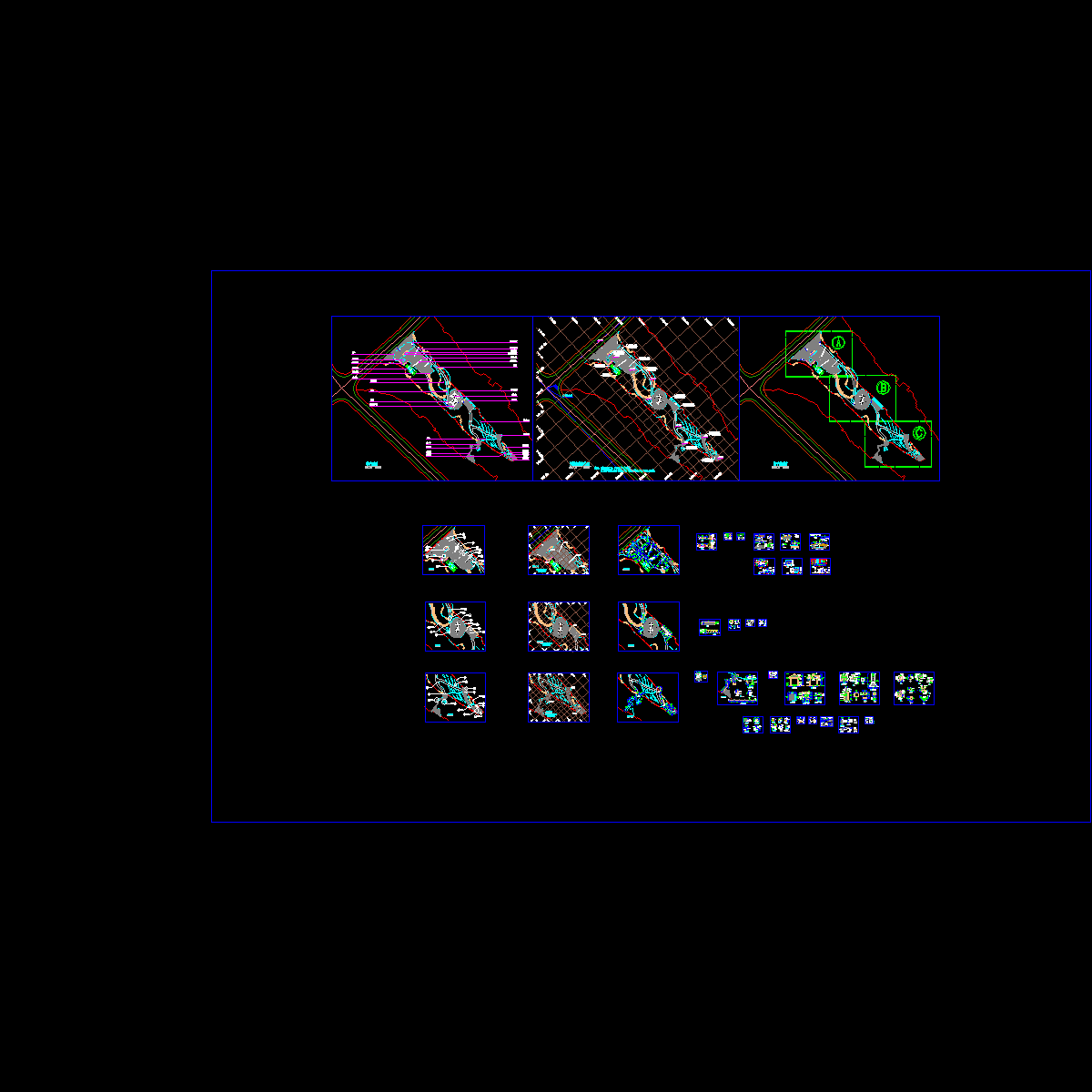 休闲公园园林景观工程CAD施工图纸.dwg - 1