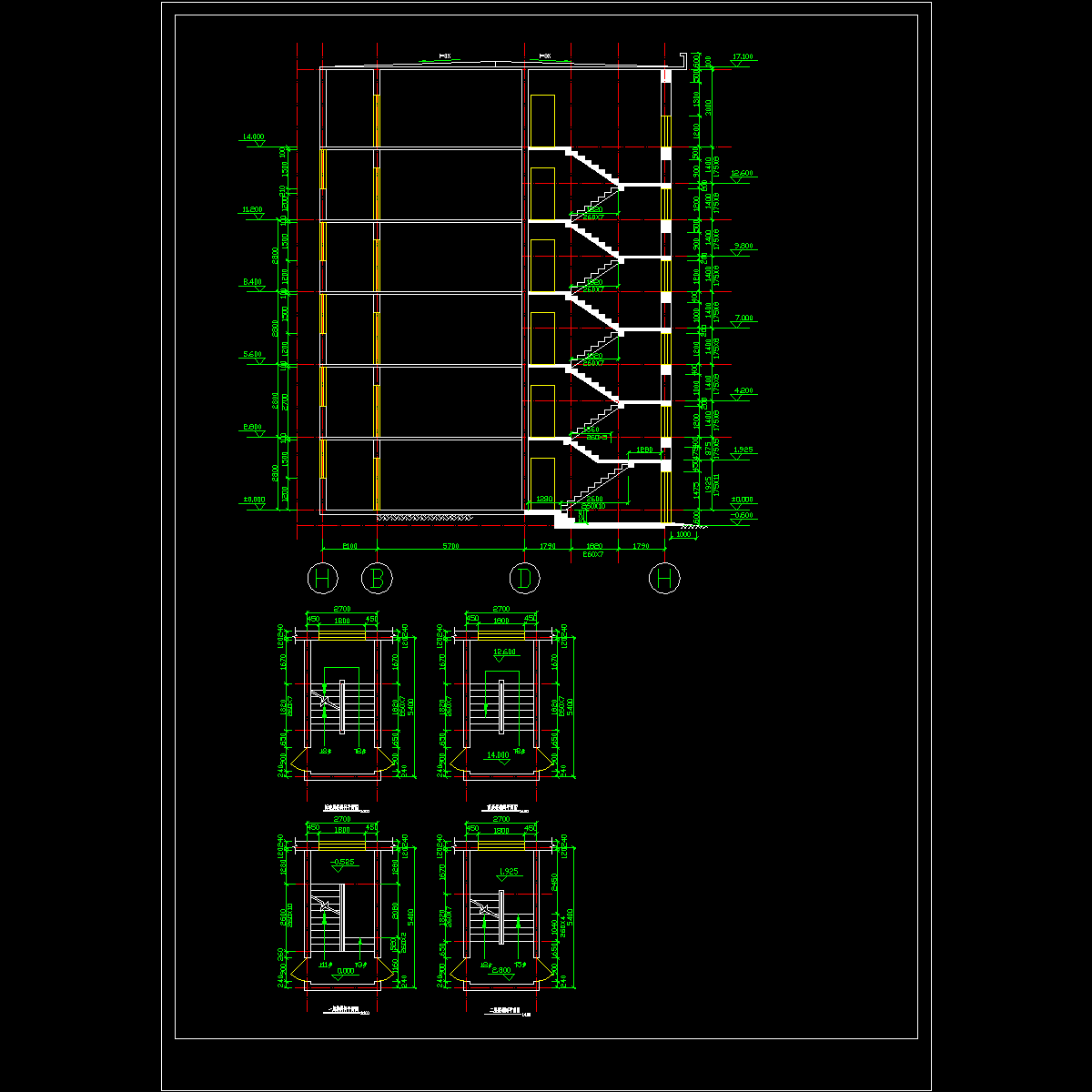 课程设计楼梯剖面.dwg