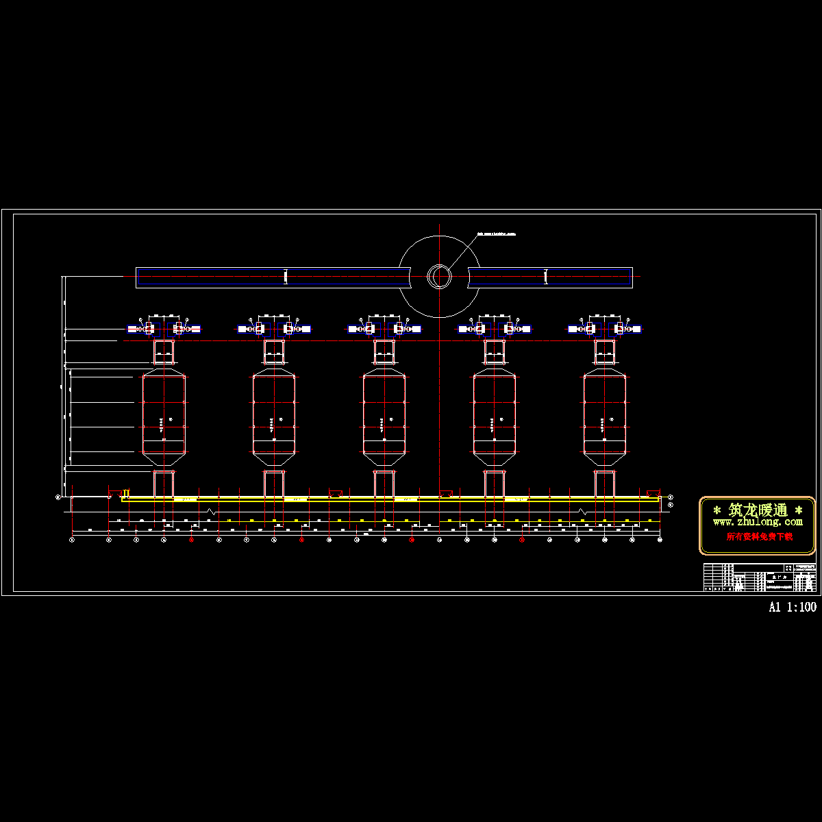 锅炉尾部设备平面布置图.dwg