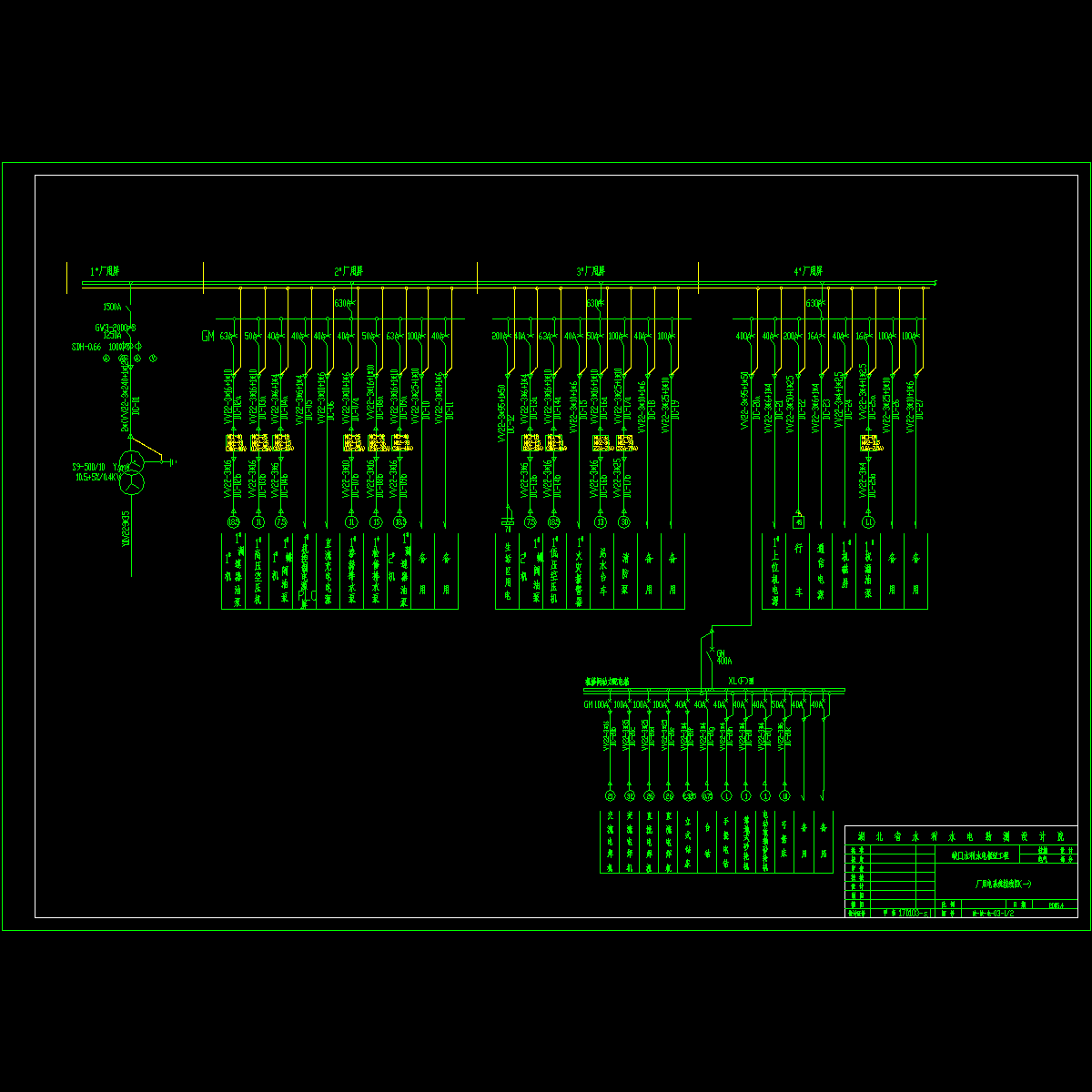 xk1-03-01 厂用电接线图（一）.dwg