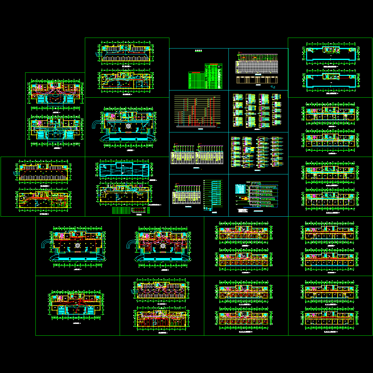 城市空港办公楼电气CAD施工图纸.dwg - 1