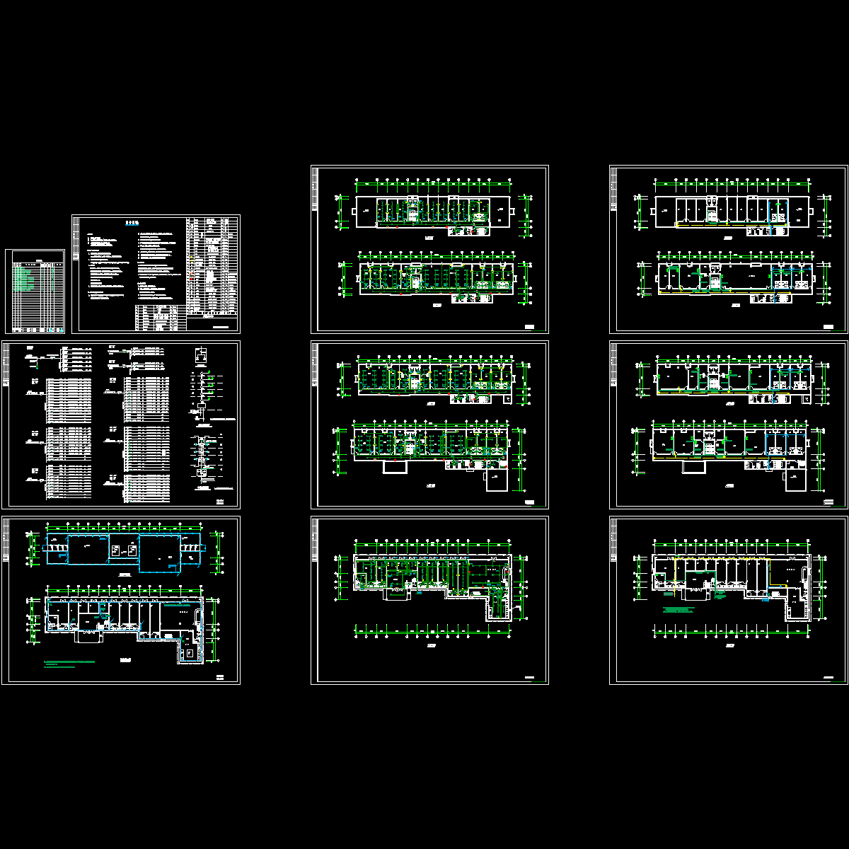 3080平米5层办公楼电气图纸.dwg - 1