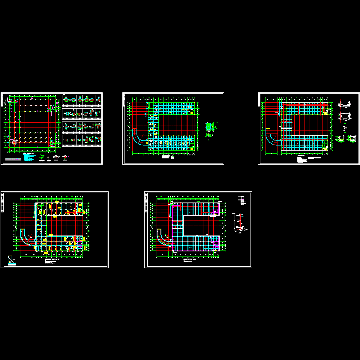 6级人防地下室结构设计CAD施工图纸.dwg - 1