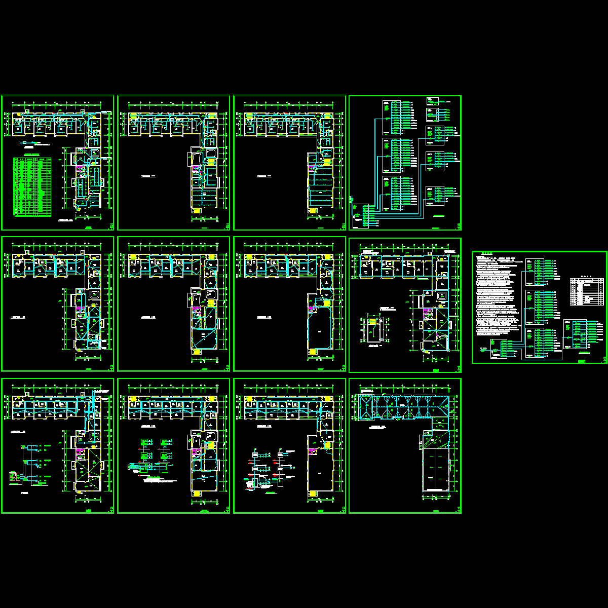 3层机关幼儿园电气施工图纸.dwg - 1