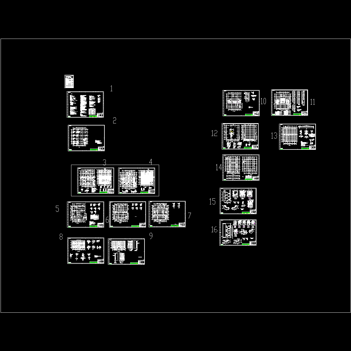 换流站工程主控楼上部结构图纸.dwg - 1