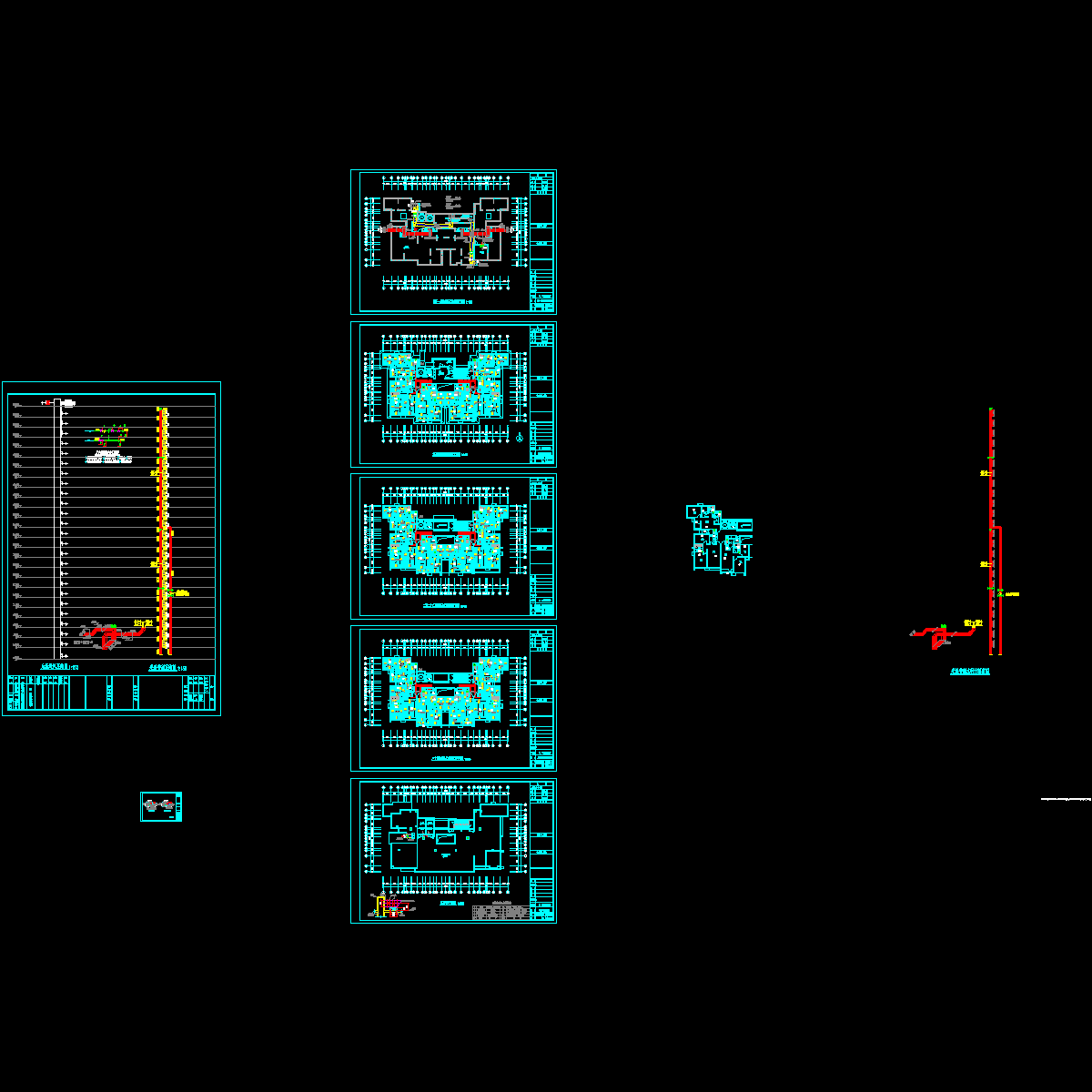 43444平米地上24层住宅楼采暖图纸.dwg - 1