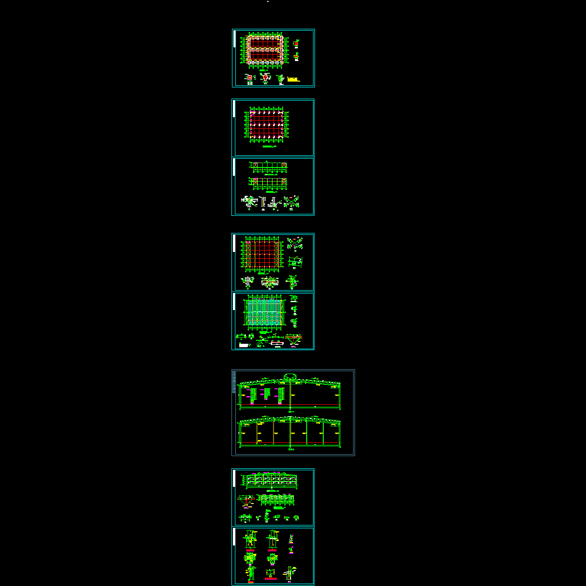 小型厂房钢结构设计CAD大样图.dwg - 1