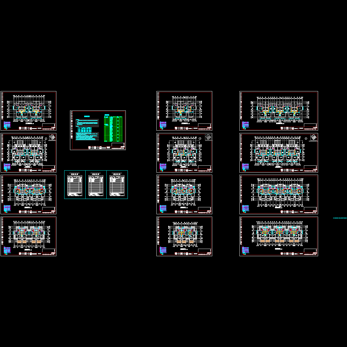 上3层工程空调图纸（12页图纸）.dwg - 1