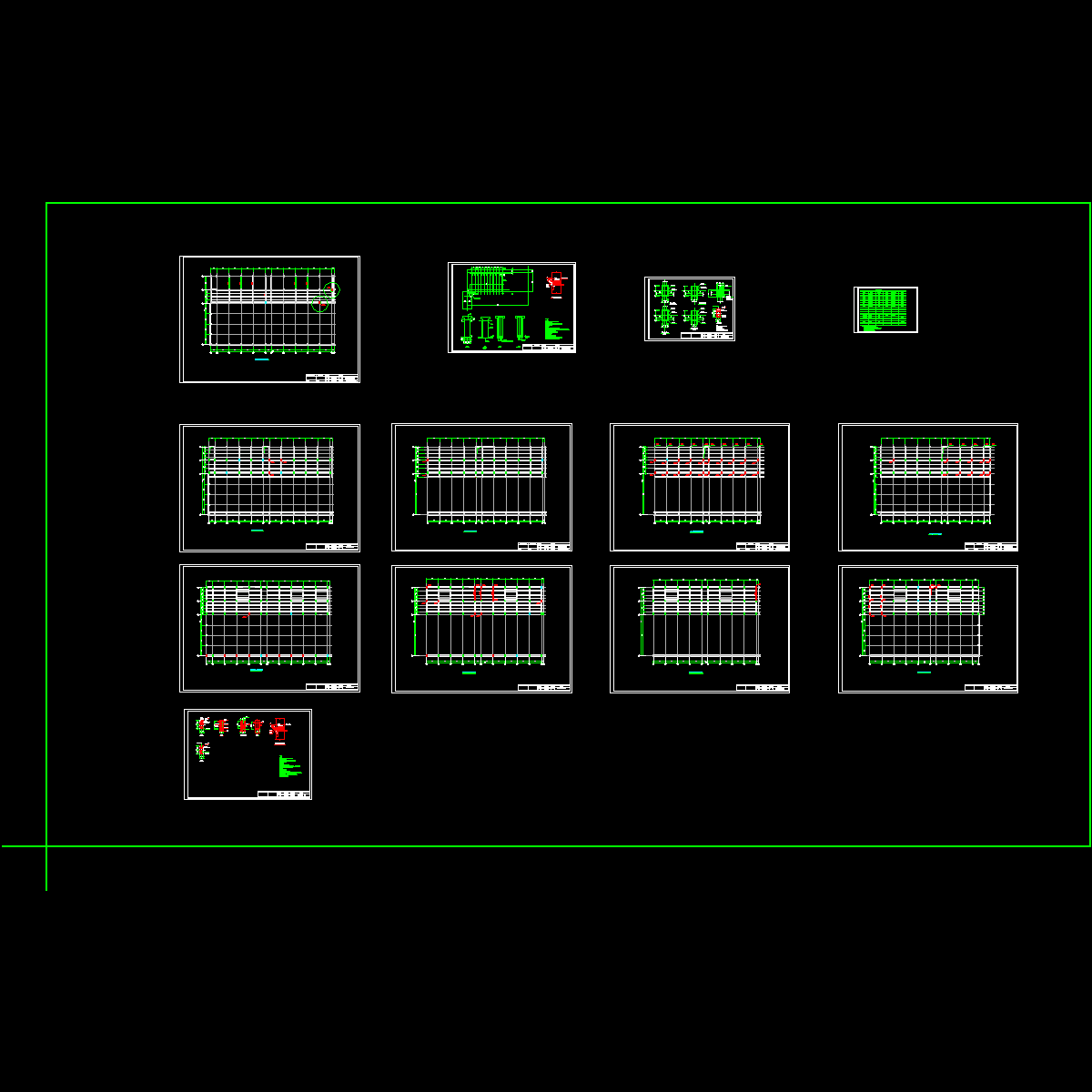 电厂主厂房加固结构设计CAD图纸.dwg - 1