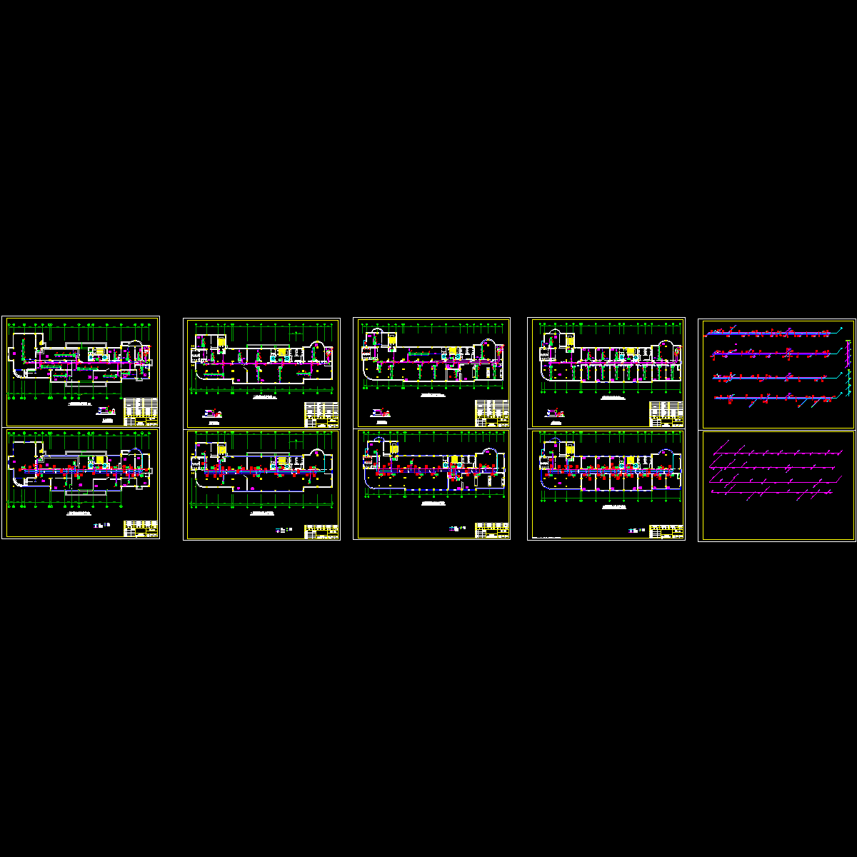 4层大厦空调设计CAD施工图纸.dwg - 1