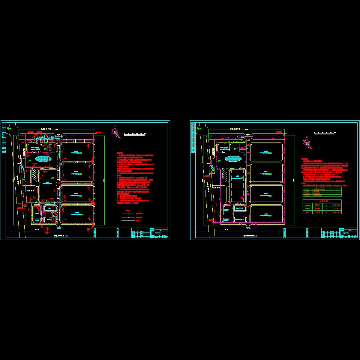 丝织厂厂区给排水设计CAD施工图纸.dwg - 1