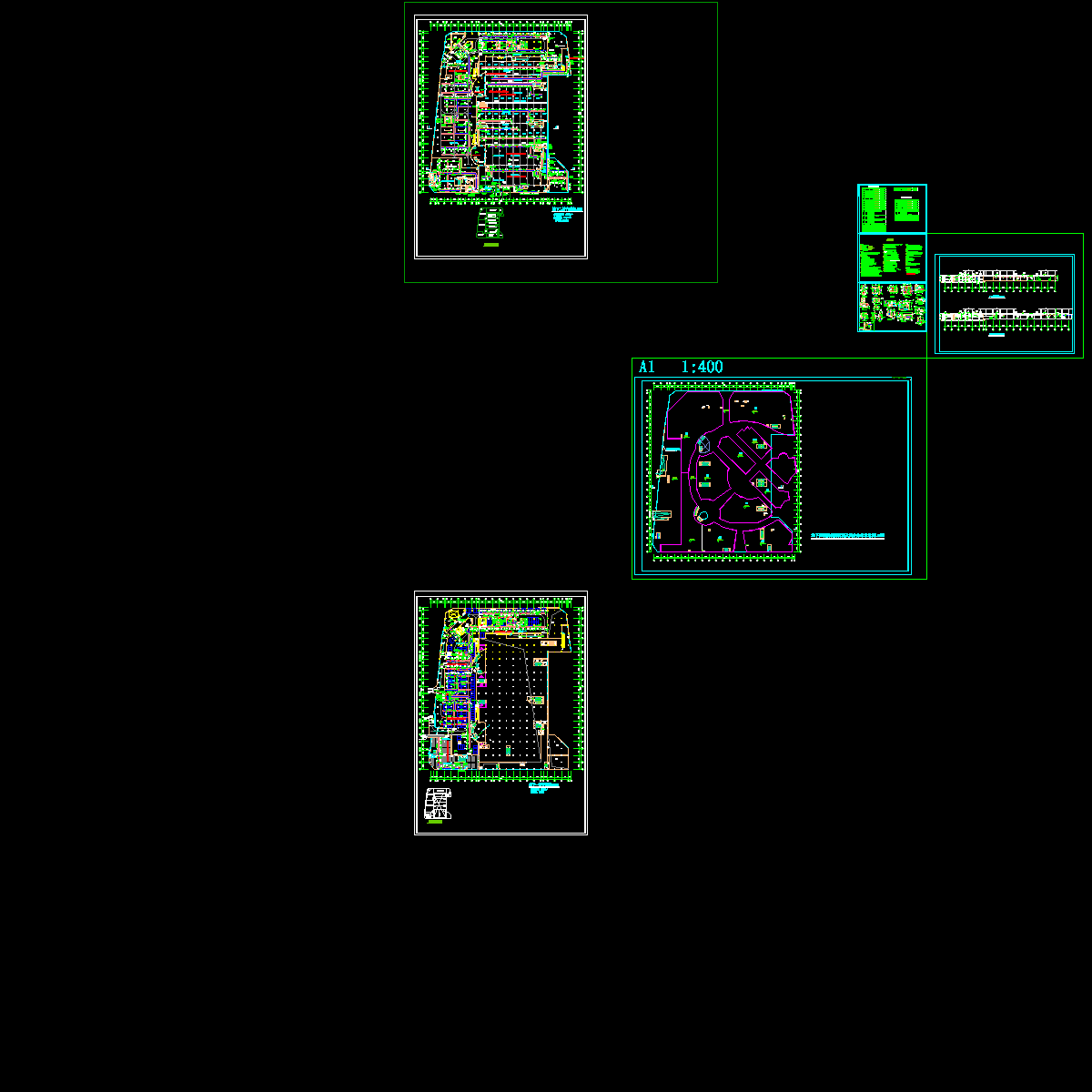 42352平米地下两层超市防排烟图纸（7页图纸）.dwg - 1