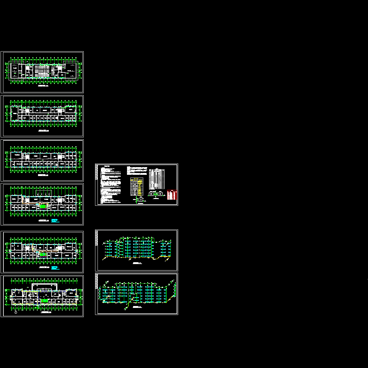 楼层综合办公楼采暖设计CAD施工图纸.dwg - 1