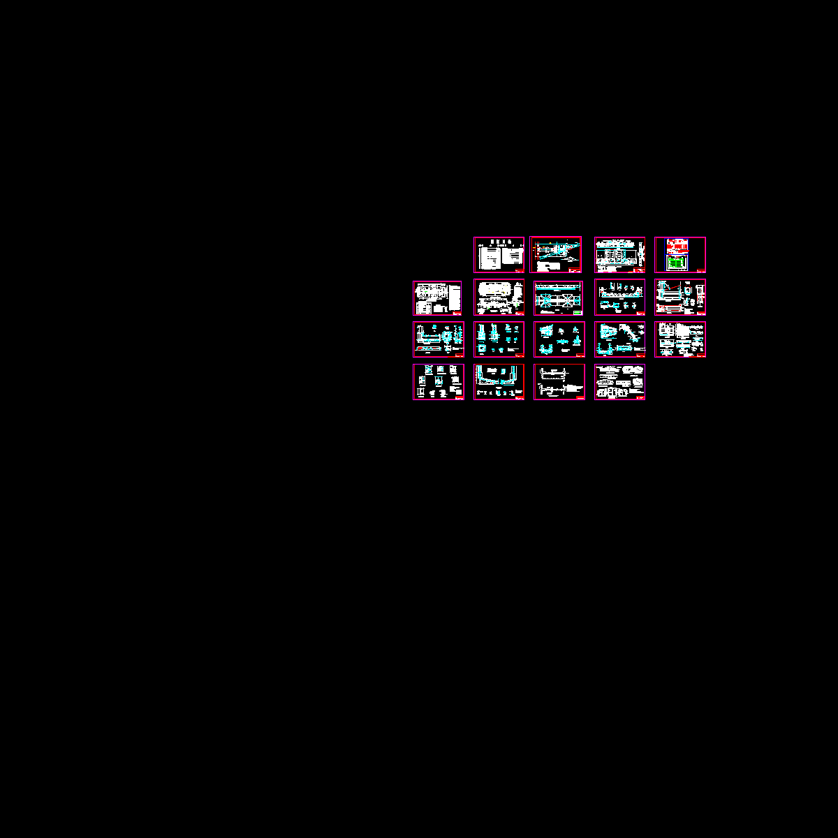 穿堤箱涵结构CAD施工图纸.dwg - 1