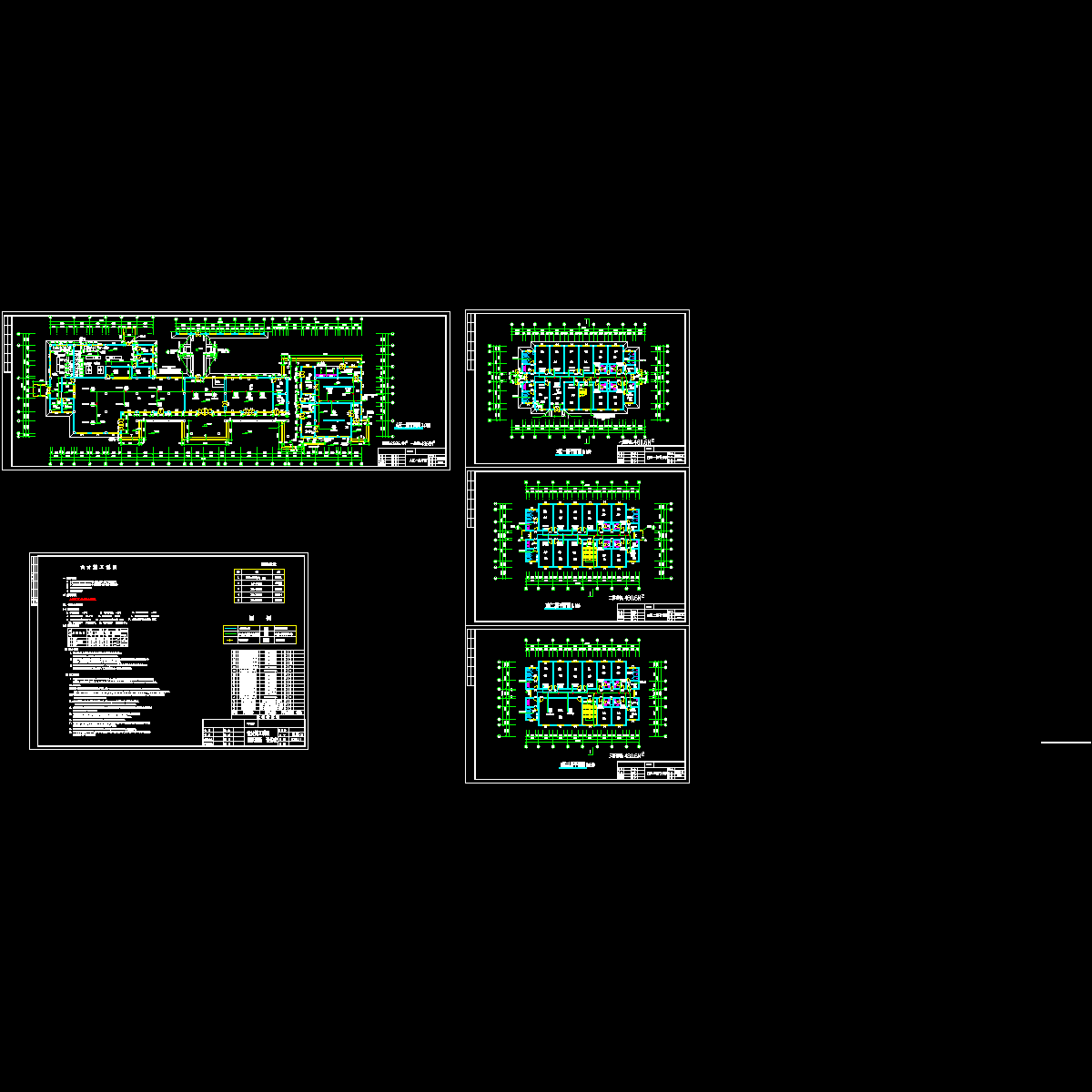 3层综合办公楼空调设计CAD图纸.dwg - 1