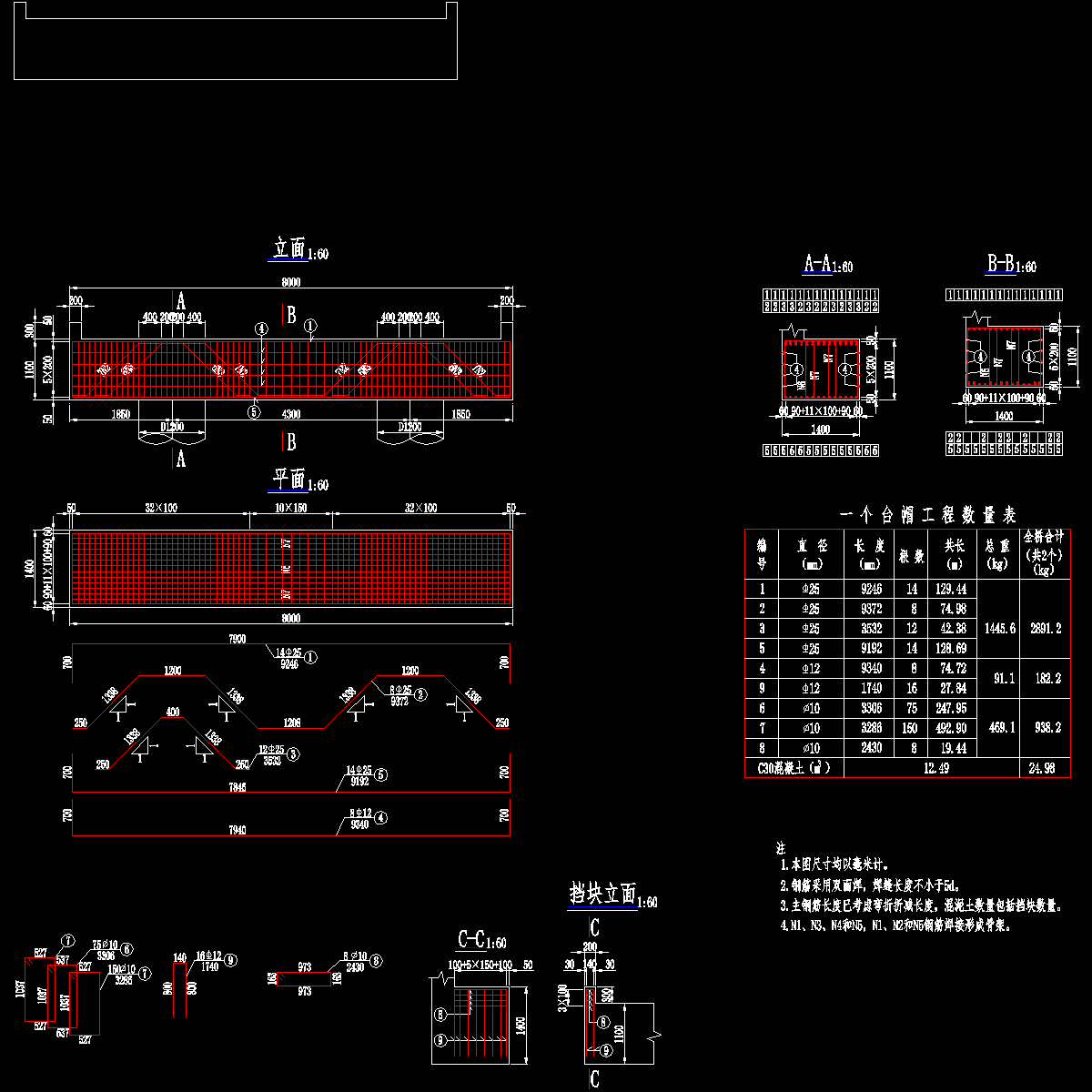 28桥台盖梁钢筋构造.dwg