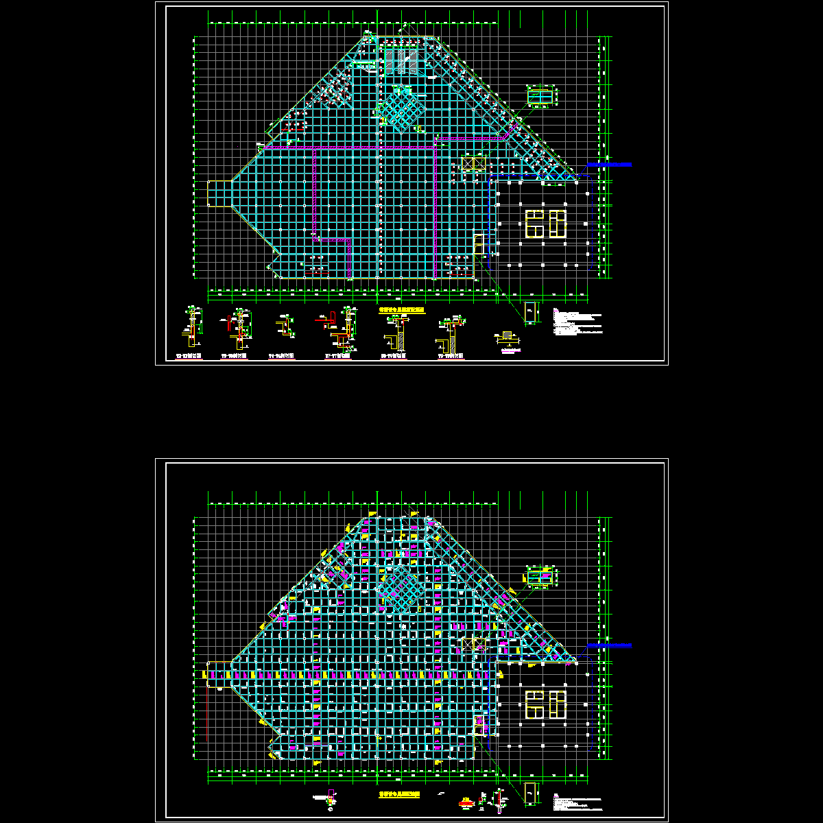 商业裙房设备层梁板配筋CAD详图纸.dwg - 1