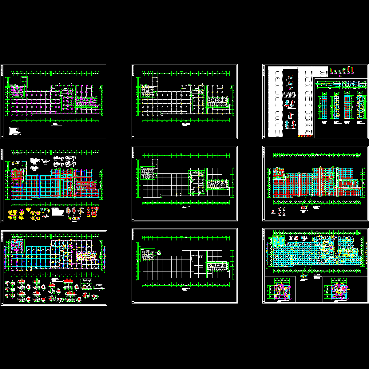 地下上车库结构设计CAD施工图纸.dwg - 1