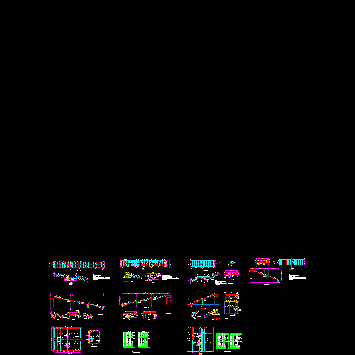 人行天桥梯道构造详图.dwg