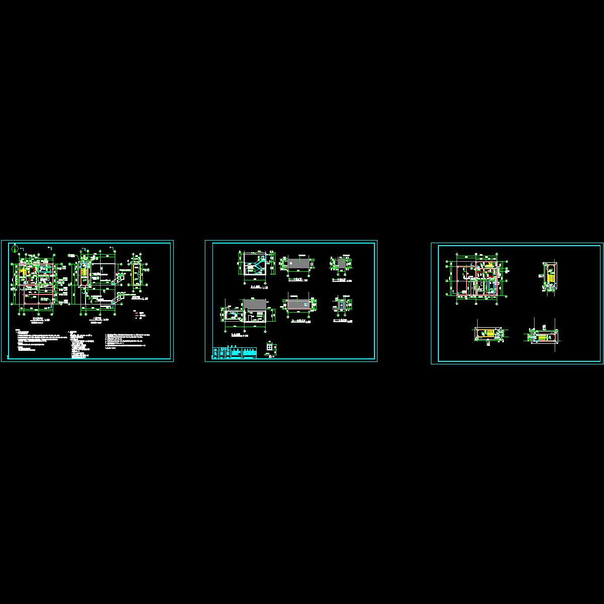 水泵房结构设计CAD图纸.dwg - 1