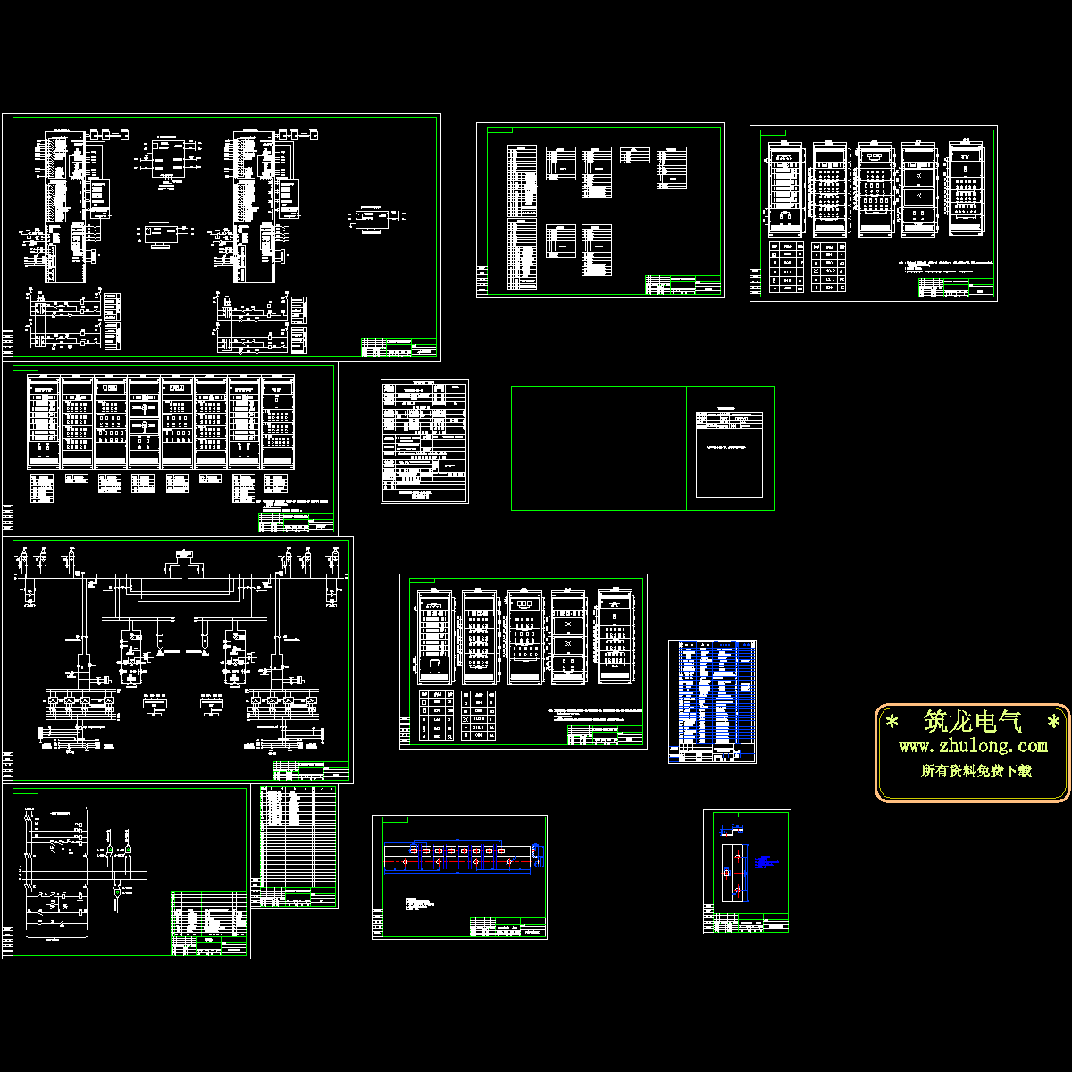 化学工业工程配电柜设计CAD图纸.dwg - 1