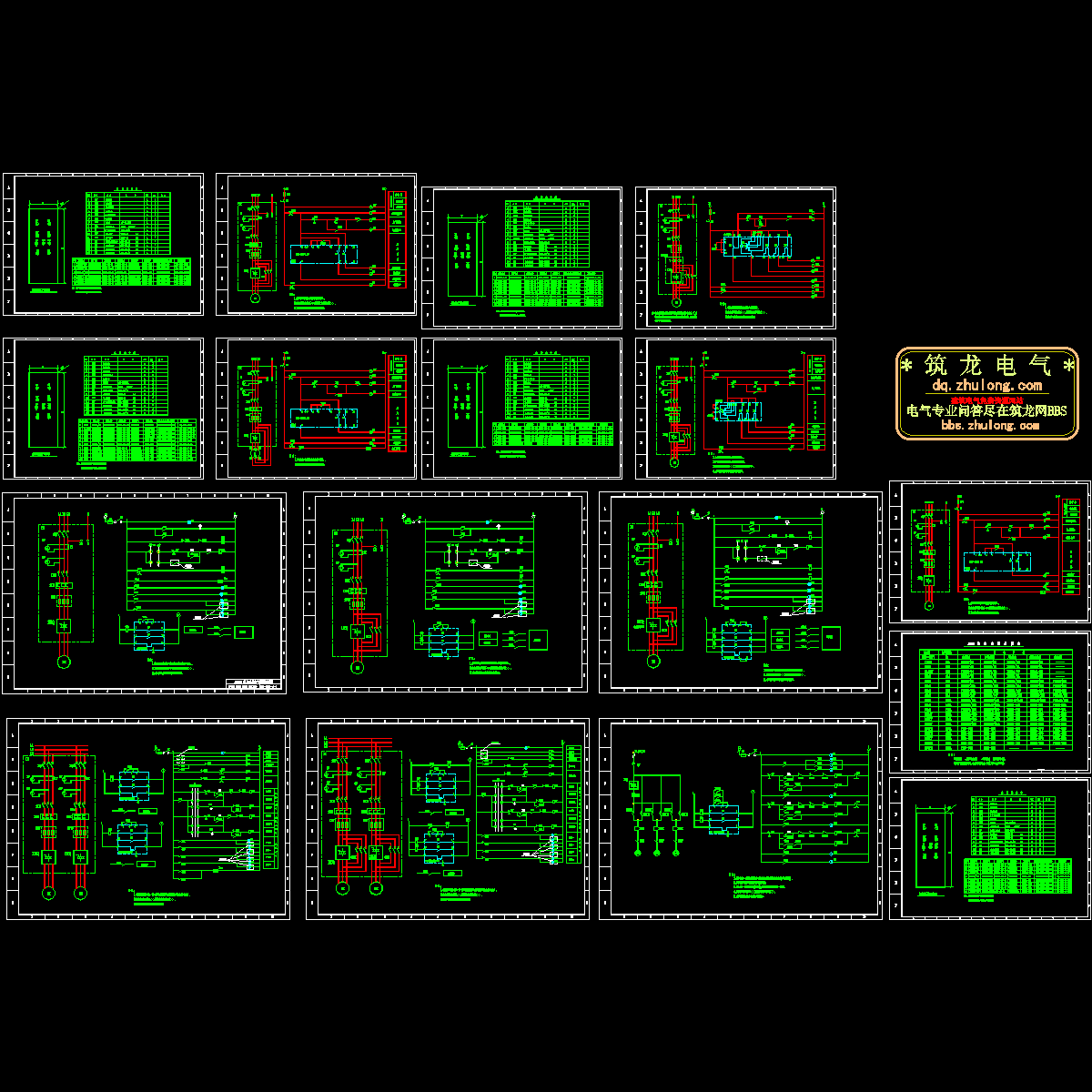 软启动电气控制设计CAD图纸，共17张.dwg - 1