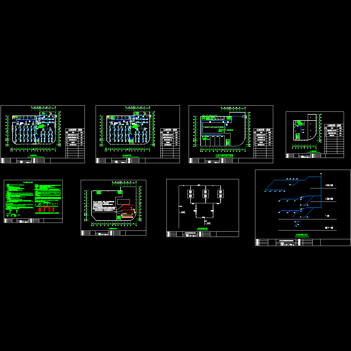 一万多平8层商场空调设计CAD图纸.dwg - 1