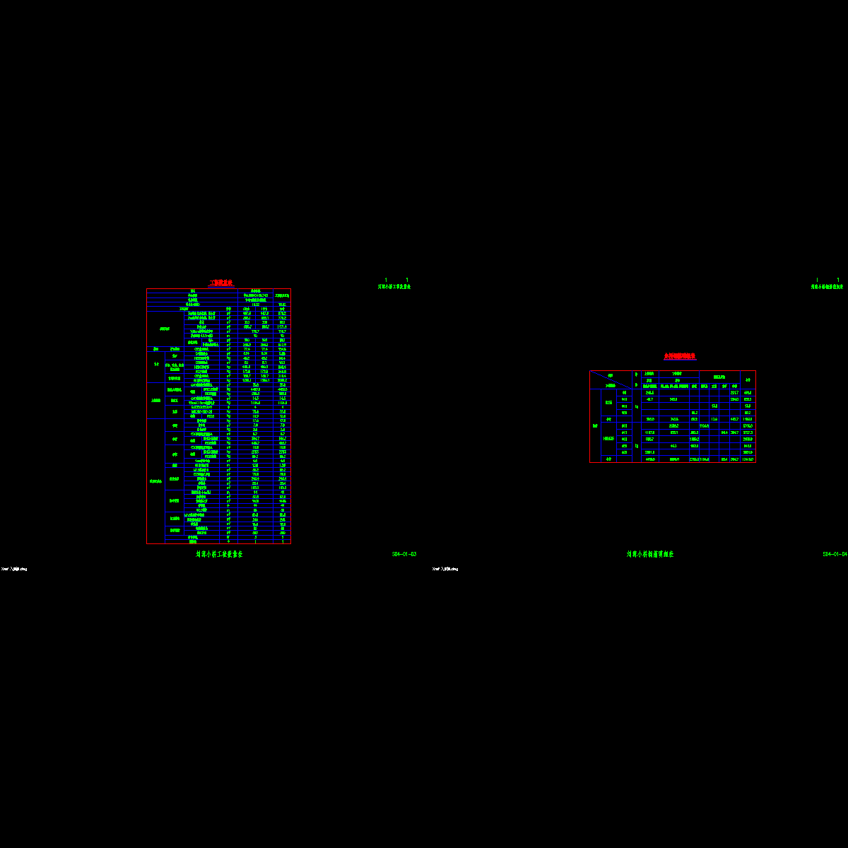 s04-01-03~04 刘 工程数量表、钢筋明细表.dwg