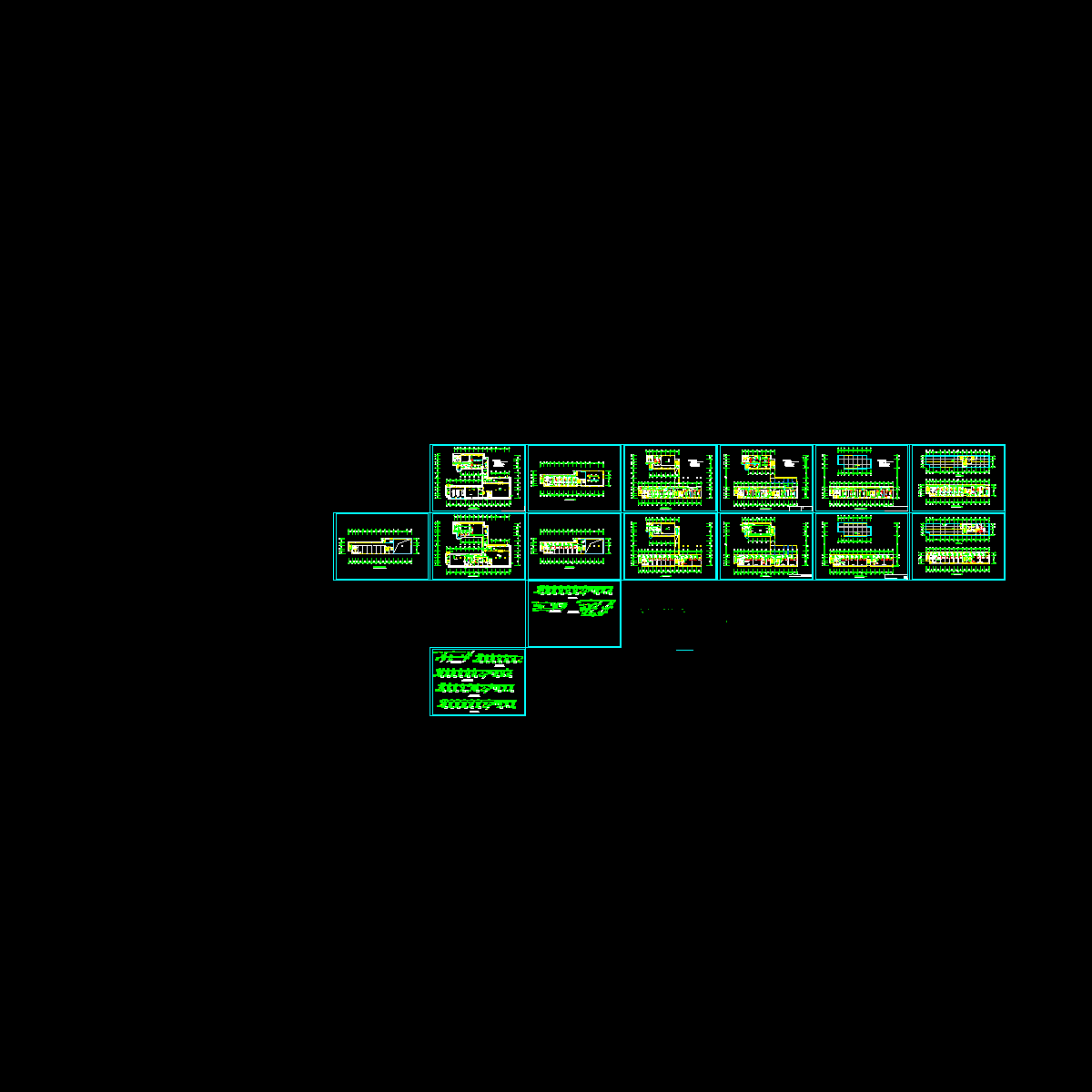 上5层办公楼空调CAD施工图纸（15页图纸）.dwg - 1