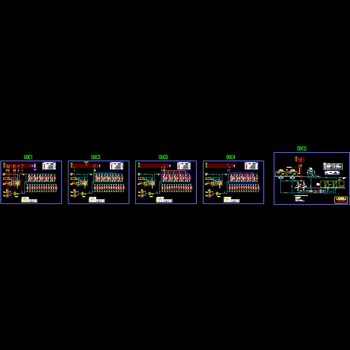 P3实验室暖通设计CAD施工图纸，共5张.dwg - 1