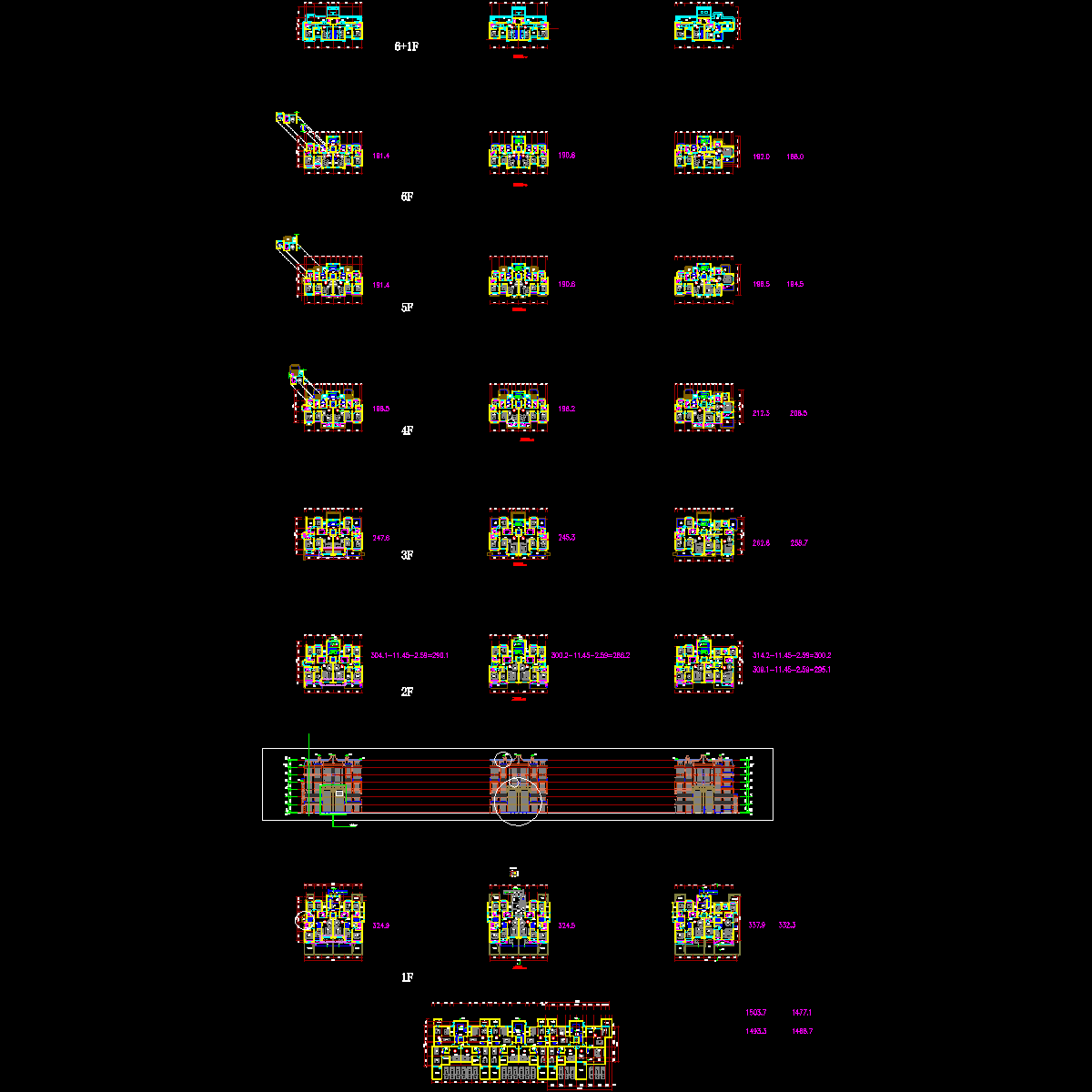 知名企业宝山洋房户型设计.dwg - 1