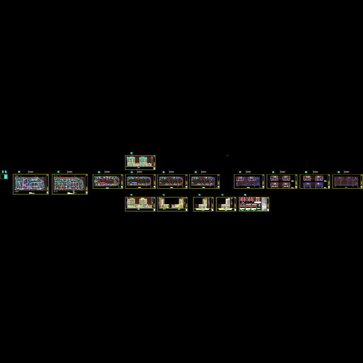 商业广场平面图纸.dwg - 1