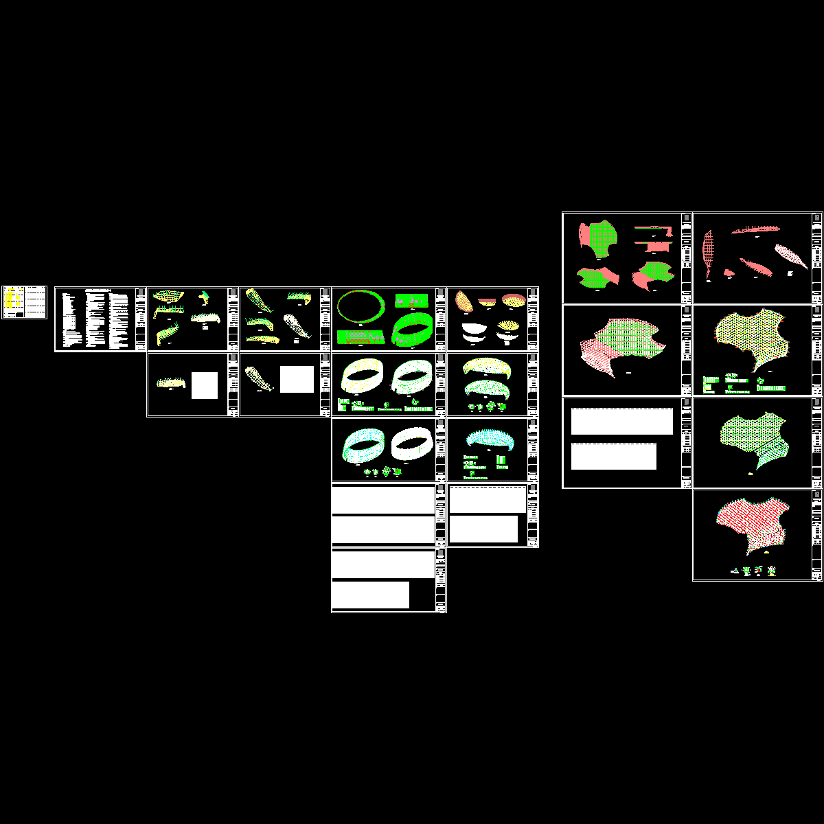 空间网格结构科技文化中心屋面结构CAD施工图纸.dwg - 1