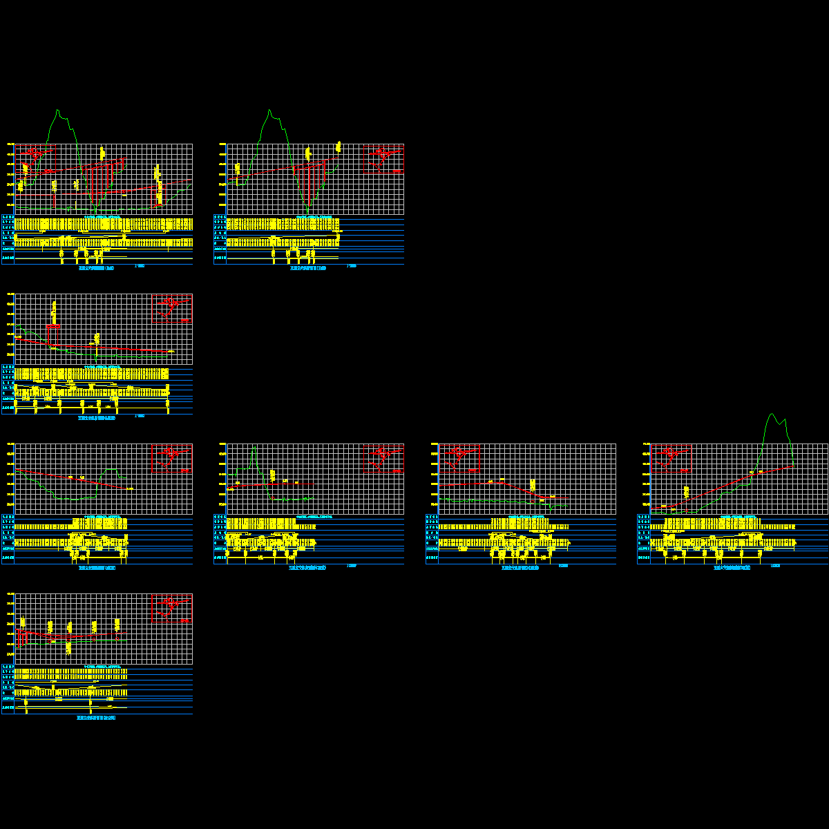 单喇叭互通纵断面图.dwg