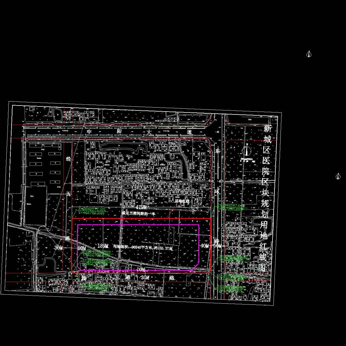 原始地形新城区医院135亩.dwg