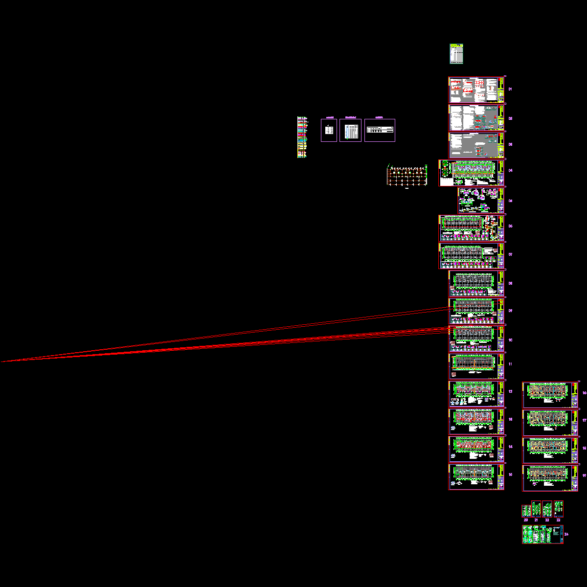 地上3层剪力墙结构别墅结构CAD施工图纸.dwg - 1