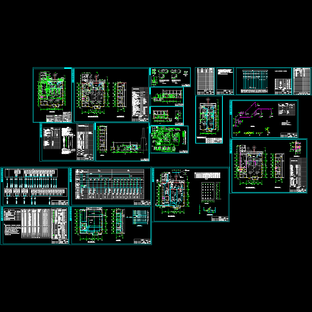 制药厂锅炉房暖通施工CAD大样图 - 1